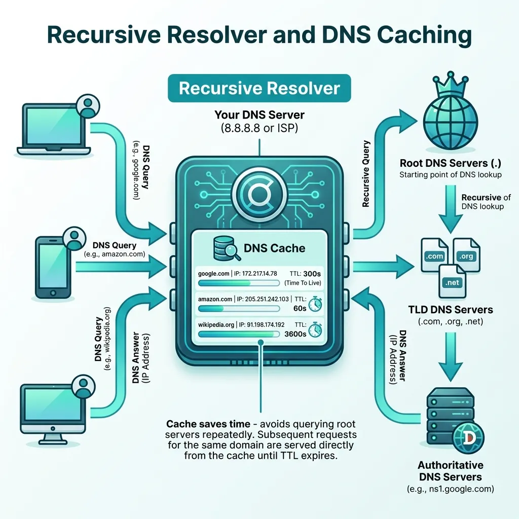 Recursive Resolver and Caching