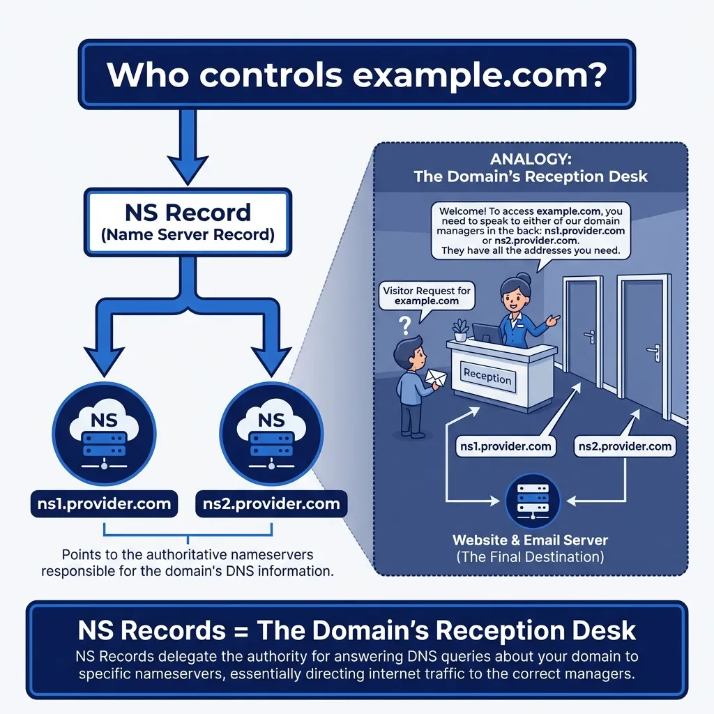NS Record - The Domain's Reception Desk