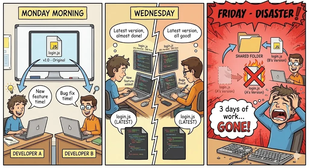 File Conflict Disaster - 3 Days of Work Gone